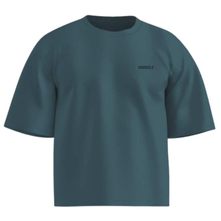 Mint Oversized Cropped Tee
