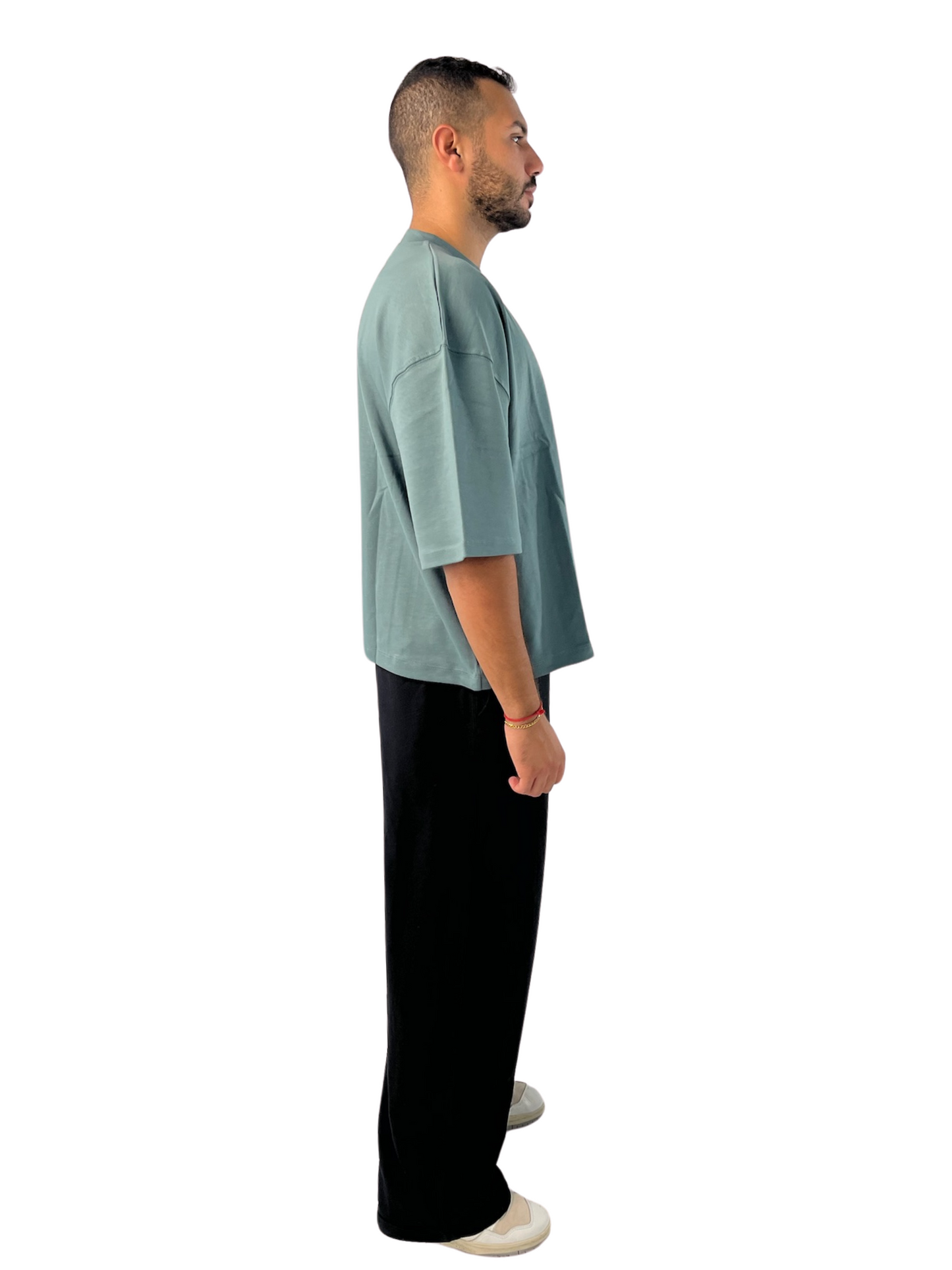 Mint Oversized Cropped Tee