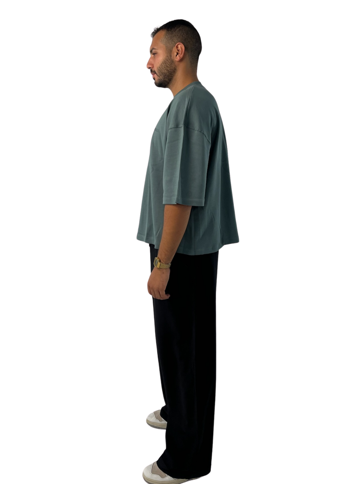 Mint Oversized Cropped Tee