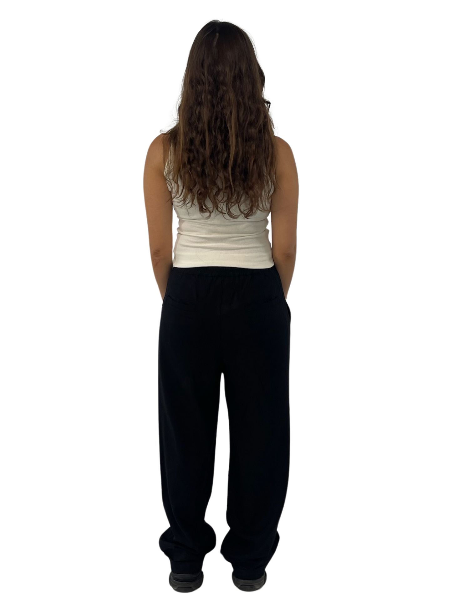 Black linen pants