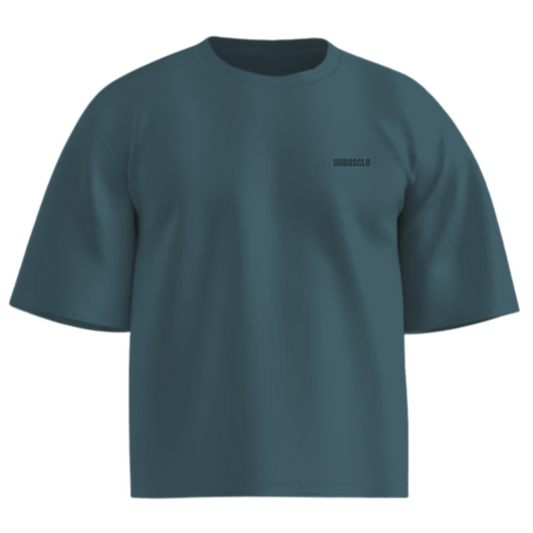 Mint Oversized Cropped Tee